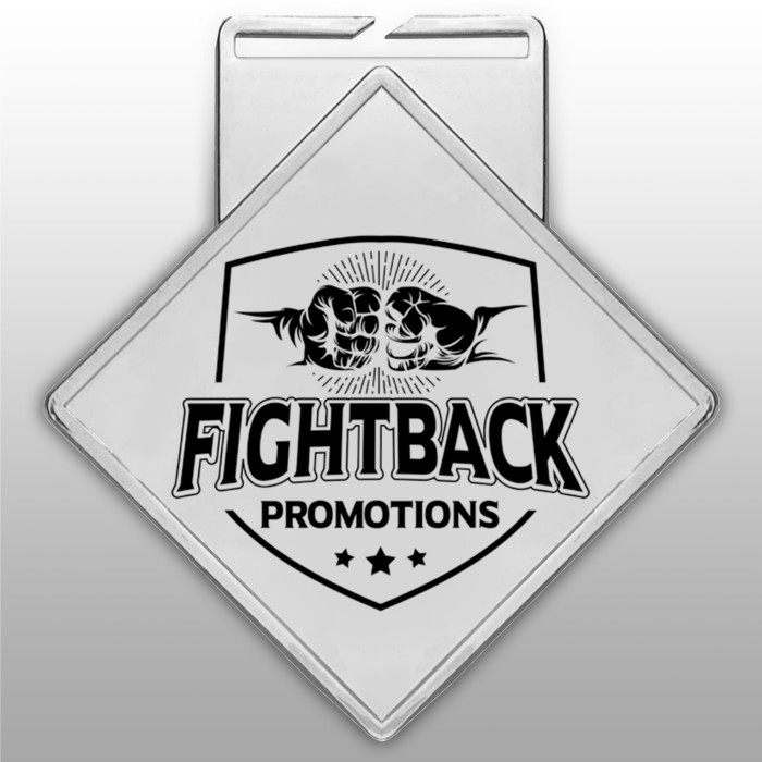 90MM DIAMOND MEDAL (3MM THICK) - GOLD, SILVER OR BRONZE